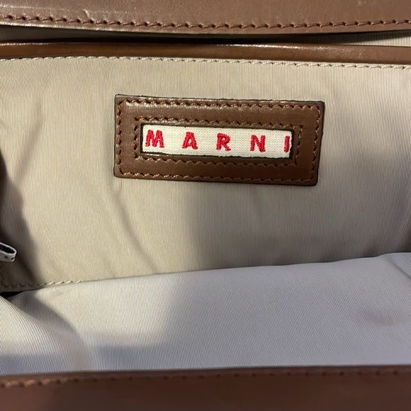 Marni brown leather clutch. 100% Authentic - Picture 3 of 3